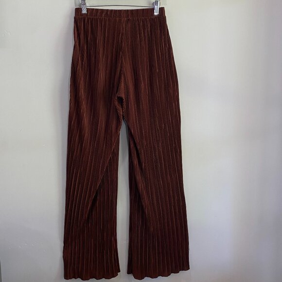 Zara | Brown Pleated Palazzo Pants |‎ Size Small Women's - Picture 5 of 12